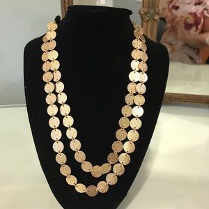 NWT Landry Layered Gold Tone Necklace